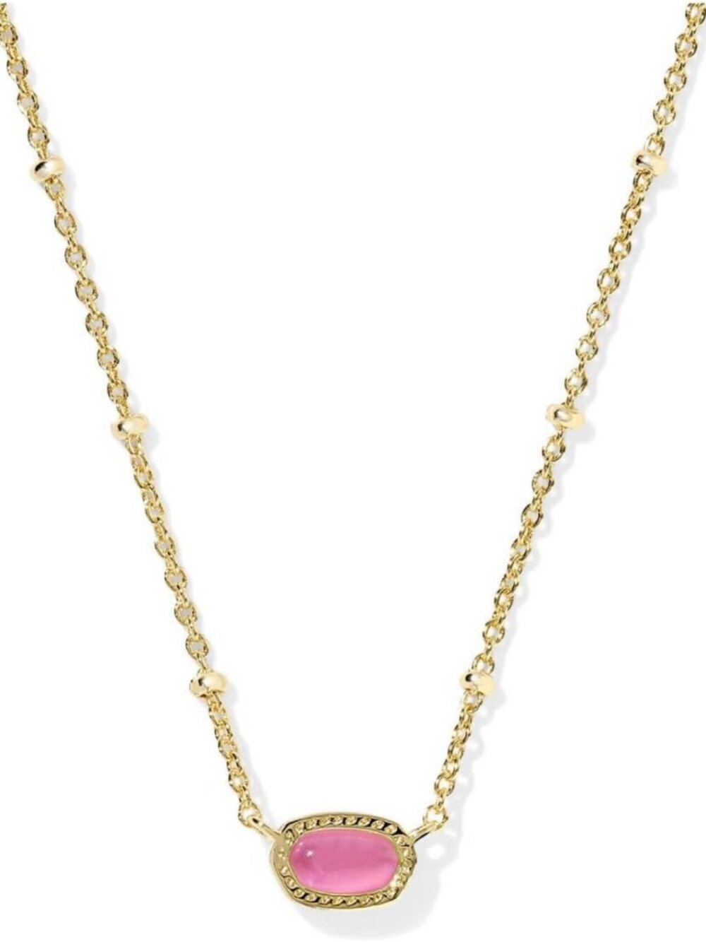 14k Gold-Plated Mini Satellite Pendant Necklace - Stylish Fashion Jewelry for